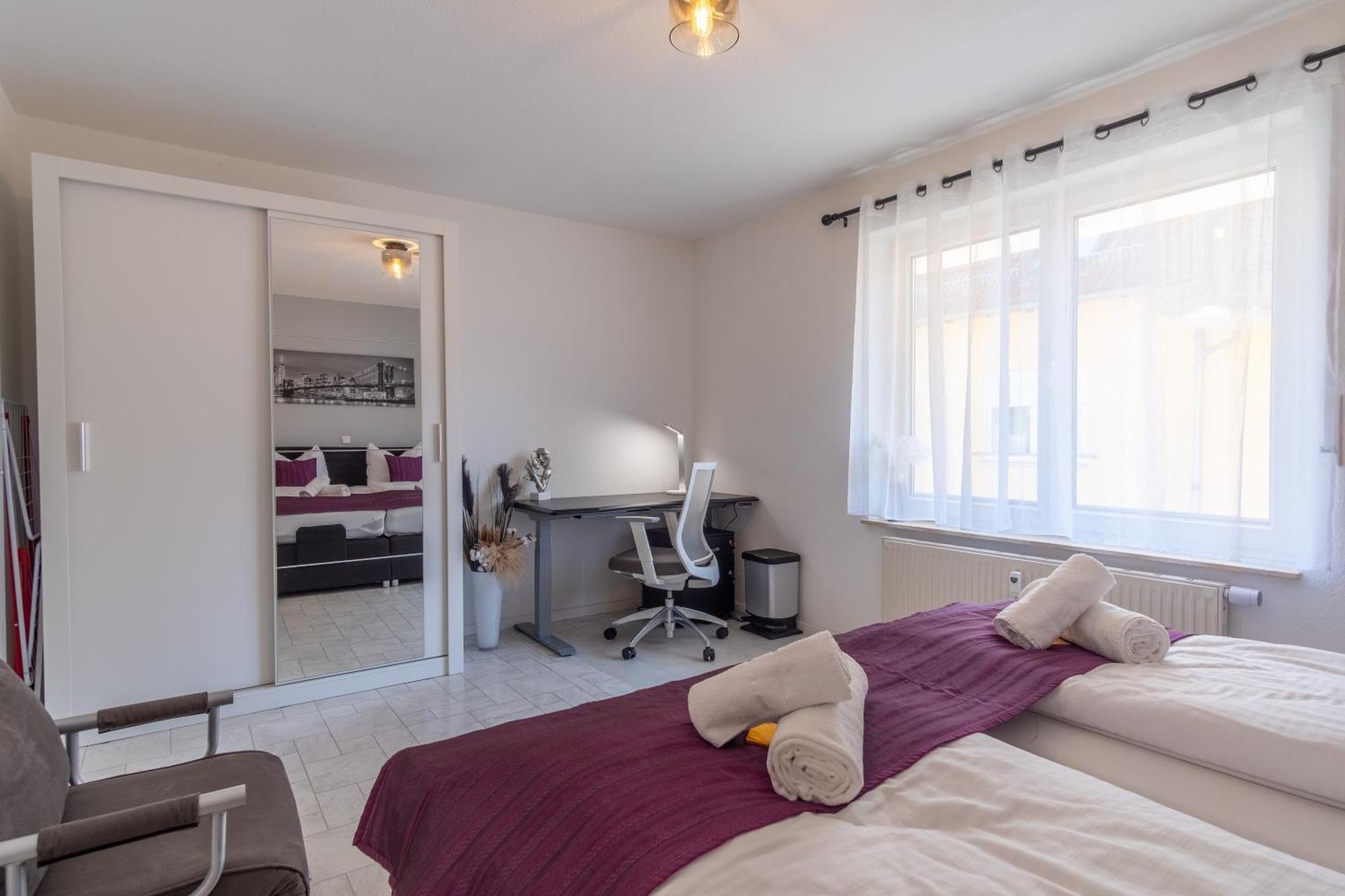 Arbeitsplatz, Balkon, Tiefgarage Naehe Neue Messe Apartment Лайпциг Екстериор снимка