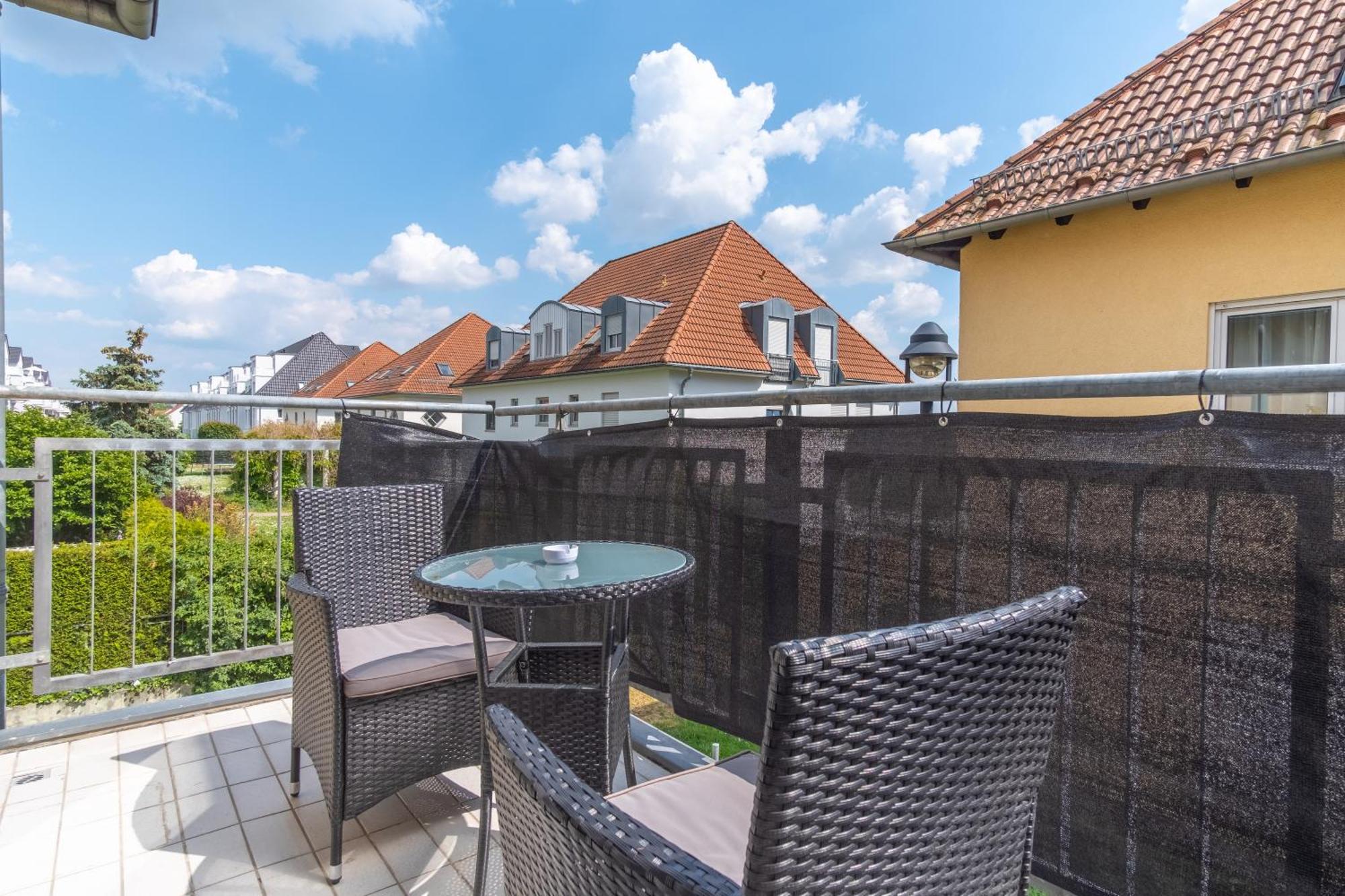 Arbeitsplatz, Balkon, Tiefgarage Naehe Neue Messe Apartment Лайпциг Екстериор снимка